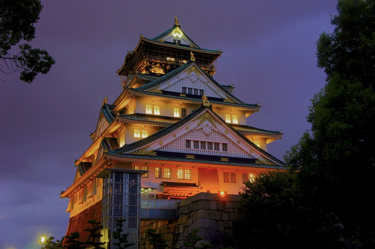 Cherry blossoms in Osaka Castle Park