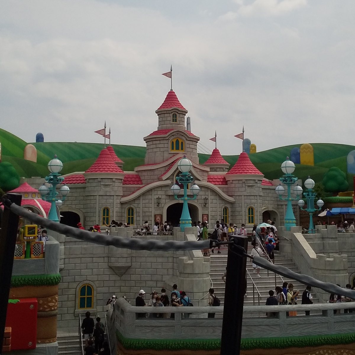A themed street inside Universal Studios Japan